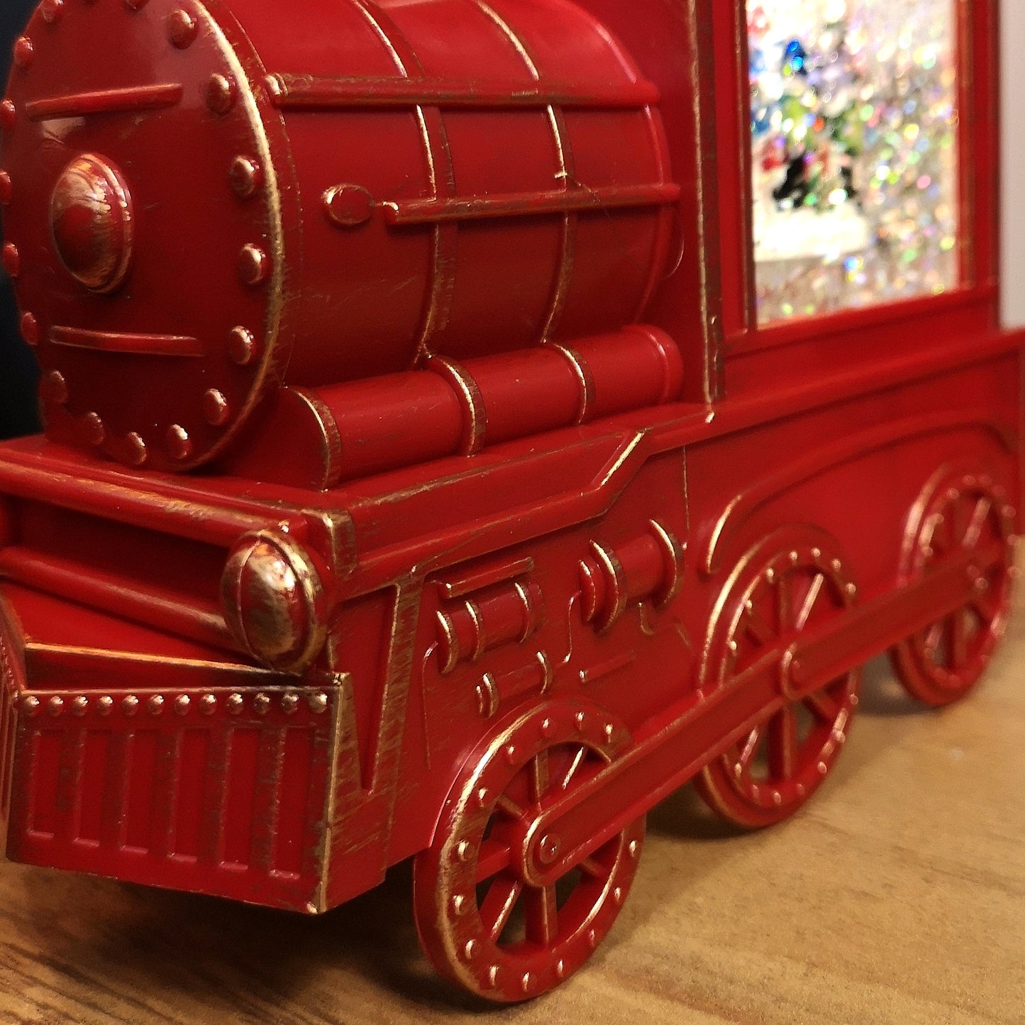 17cm Battery Operated Light up SnowSwirl All Aboard! Christmas Decoration with LEDs