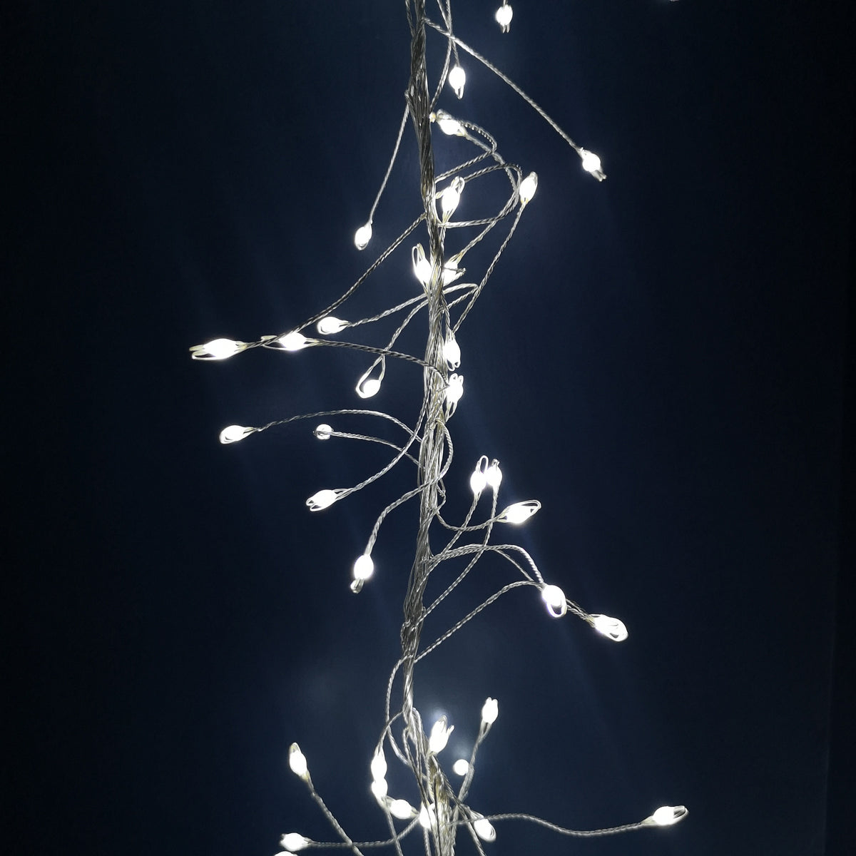 860 LEDs Multi Action Ultra Bright Garland Silver Wire White