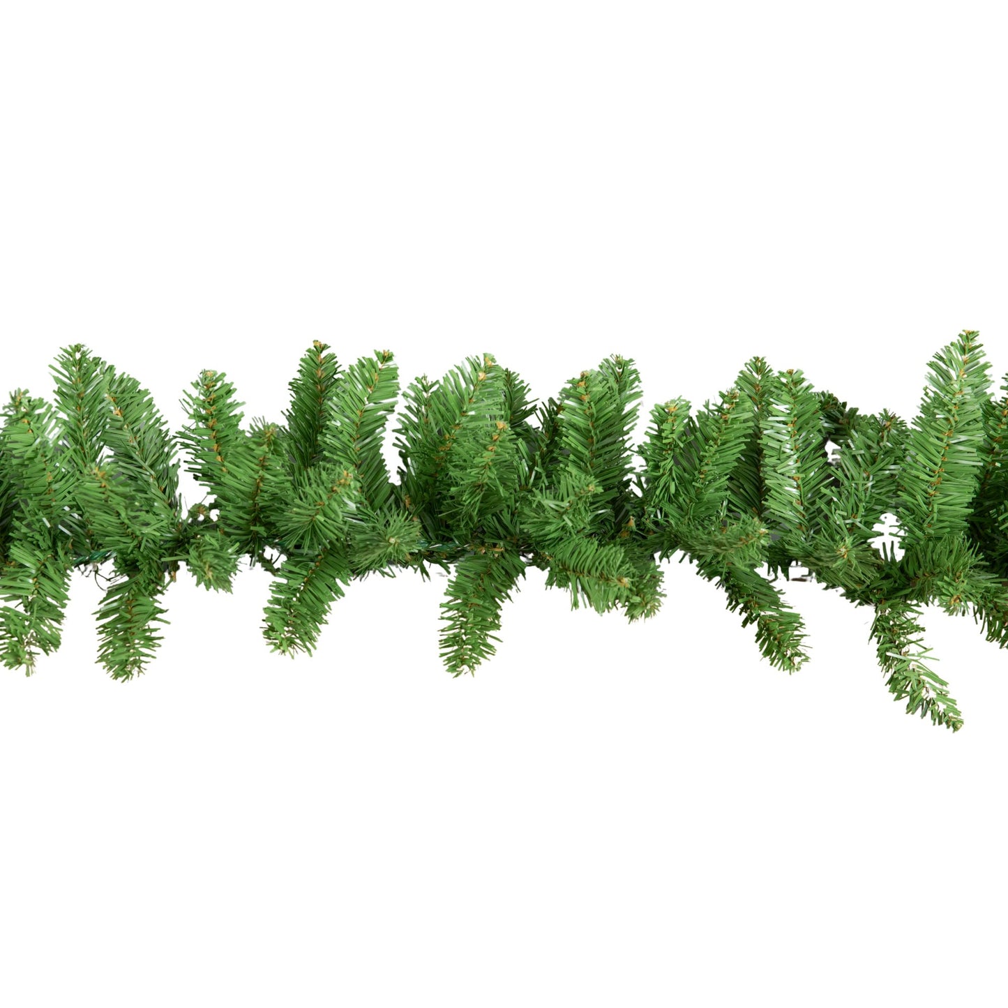 2.7m Plain Green Christmas Garland with 200 Bullet Tips