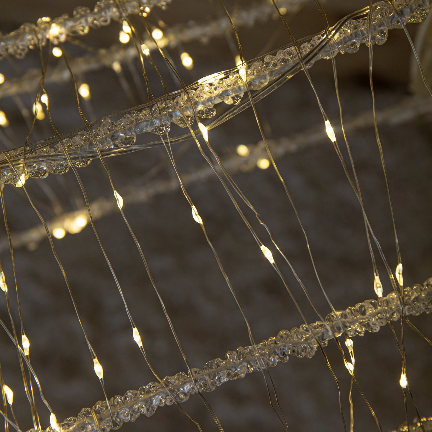 1.24m Light up Acrylic Christmas Deer Decoration with Red Bow and 880 Warm White LEDs