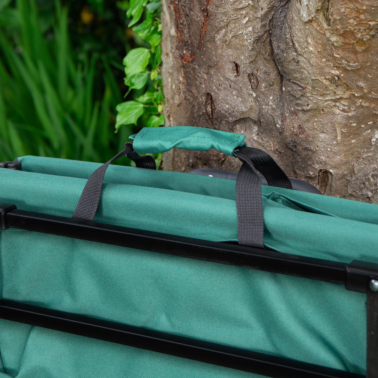 Folding Festival Camping Storage Trolley with Canopy & Waterproof Cover 100Kg capacity