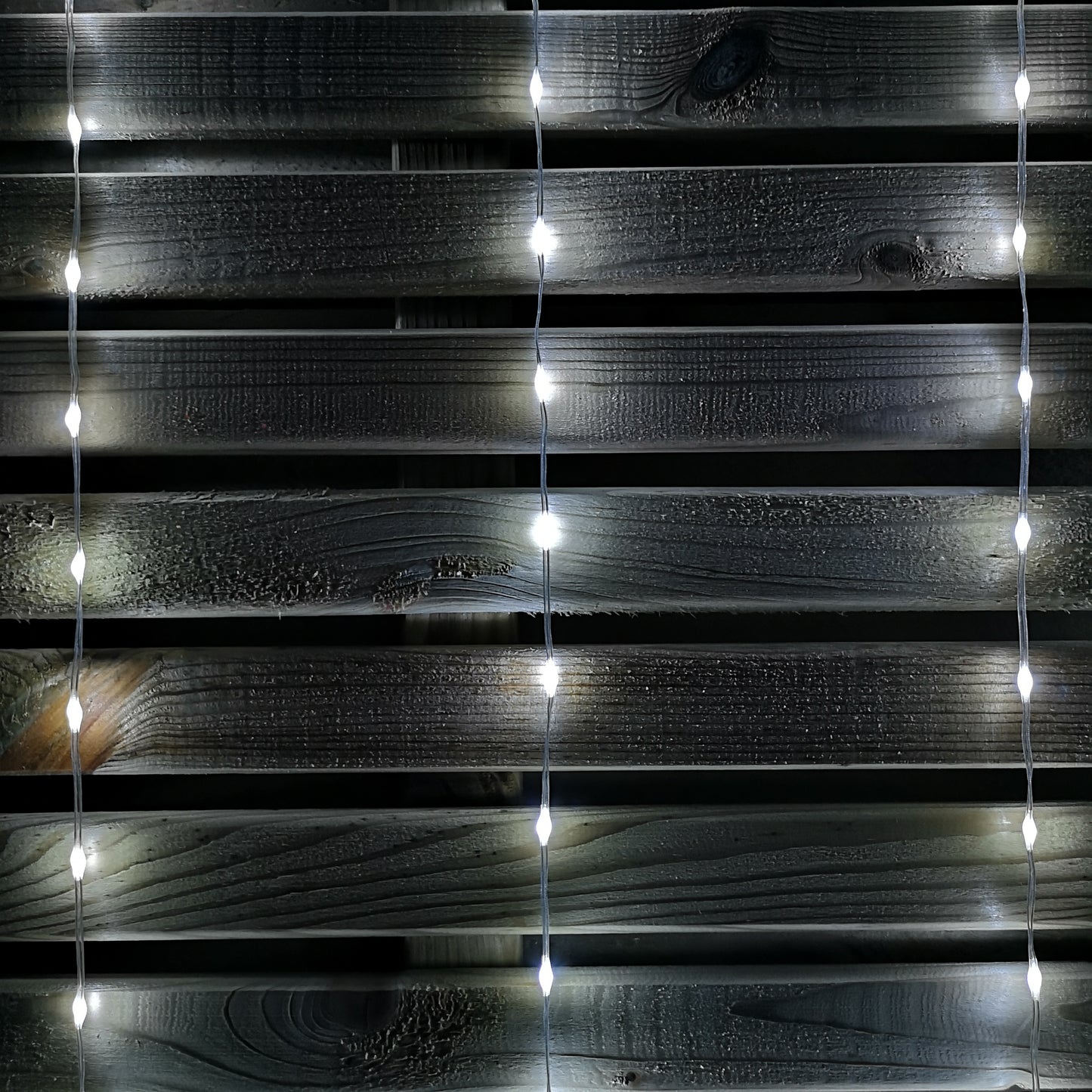 1.2m LED Snowflake Curtain Lights Christmas Decorations in Cool White