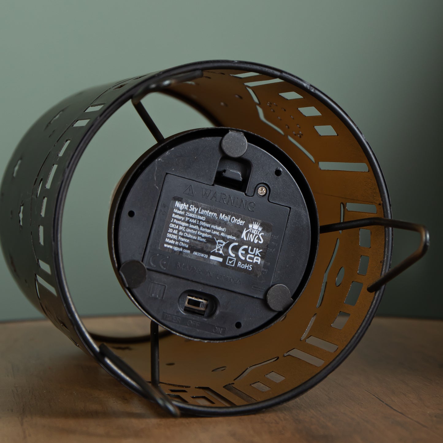 24cm Battery Operated Light up Christmas Night Sky Lantern with LEDs