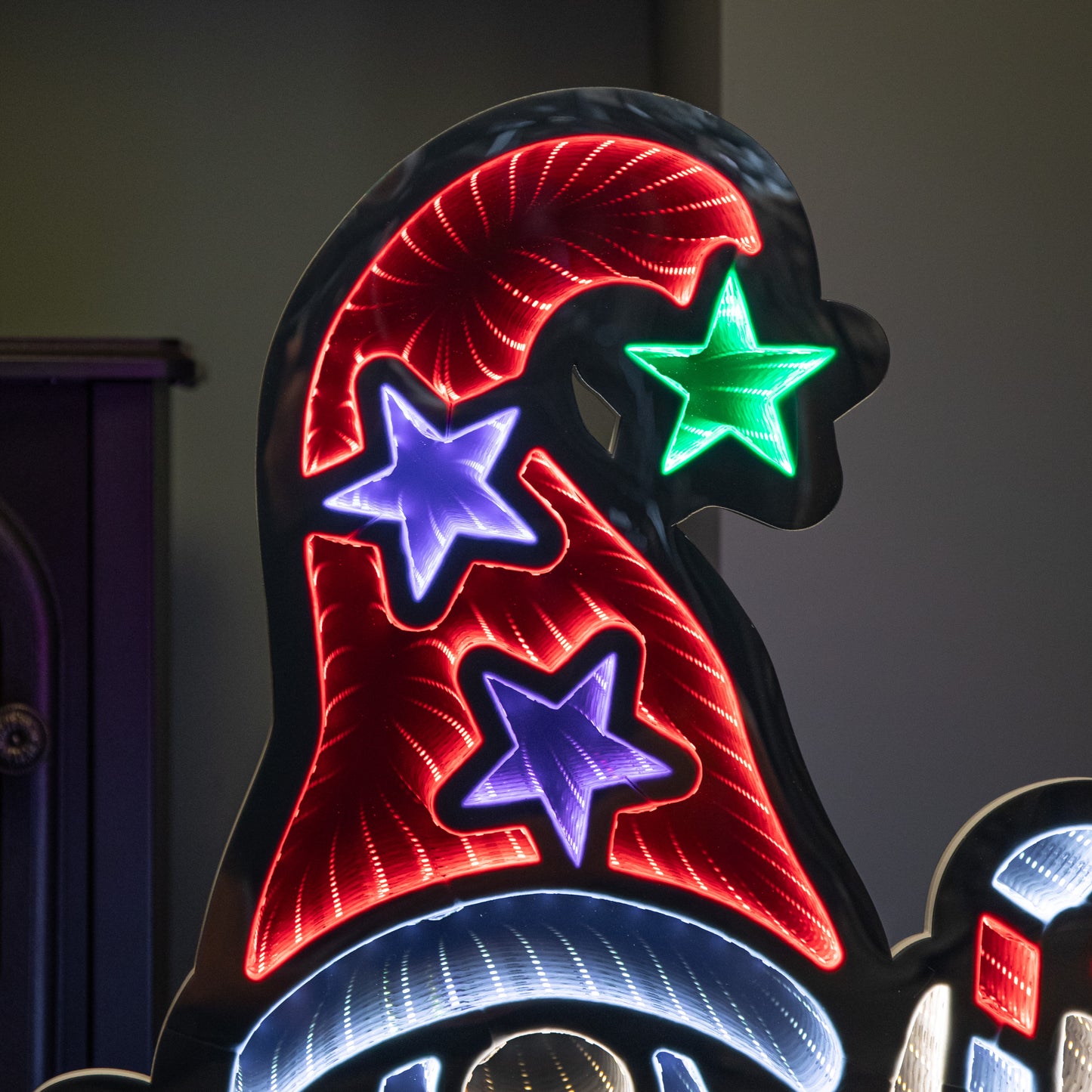 60cm Light up Christmas Gonk with Candy Cane Infinity Decoration with LEDs