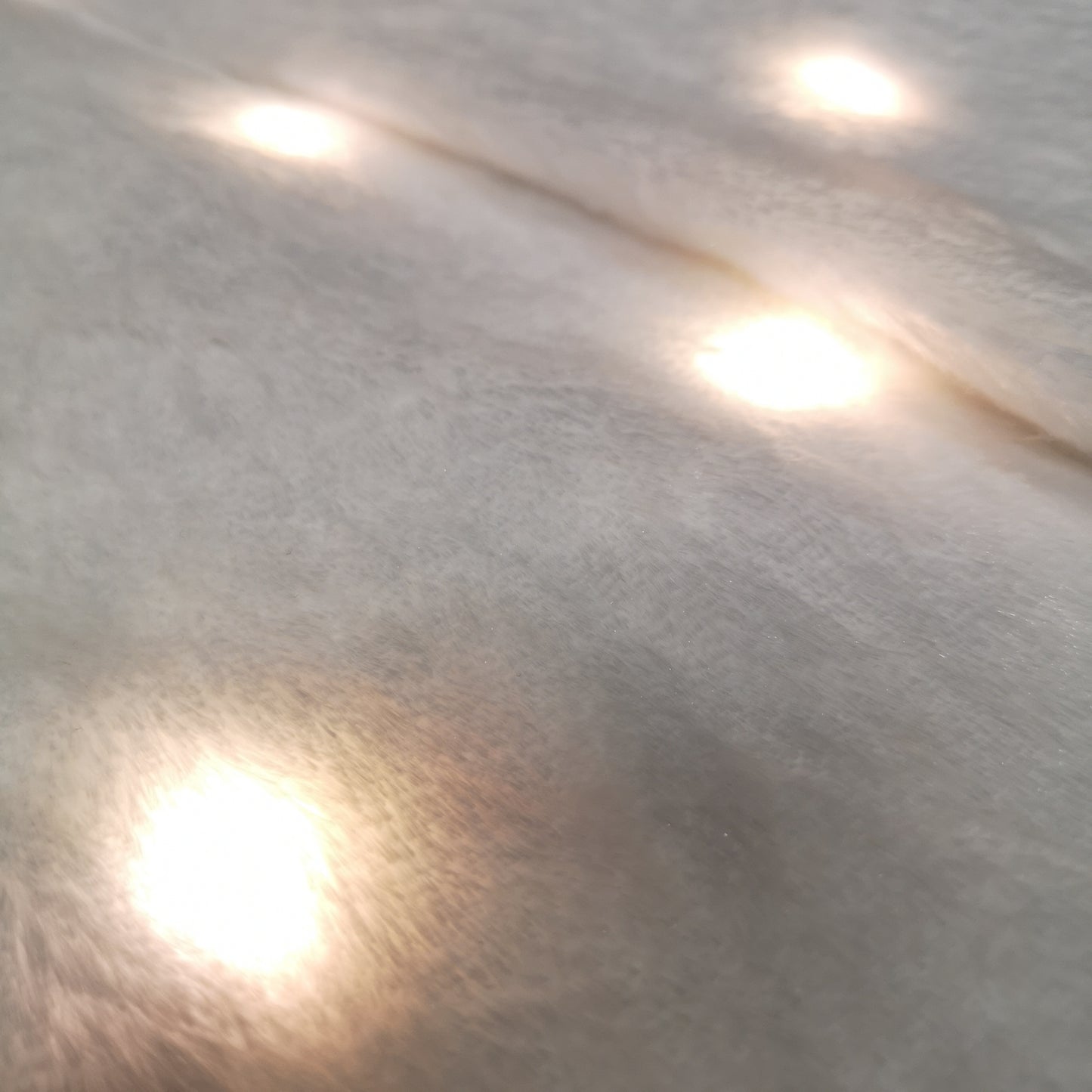 90cm LED White Fur Fabric Christmas Tree Skirt