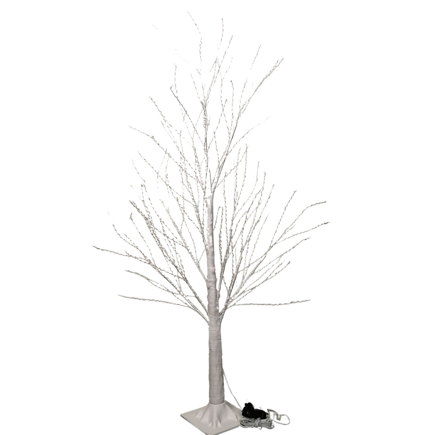 Factory Seconds: 4ft (1.2m) White Modelling Micro Dot Tree with 500 Twinkling LEDs in Warm white