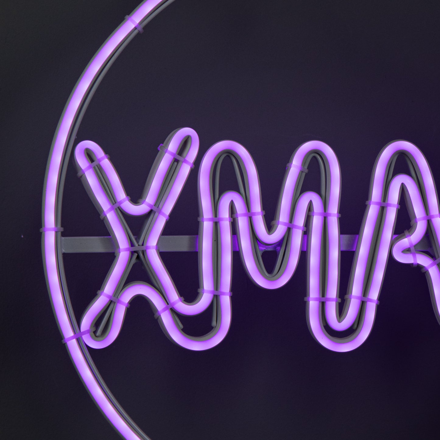 51cm x 30cm Light up Neon Flex Christmas Bauble with Multi-Coloured LEDs