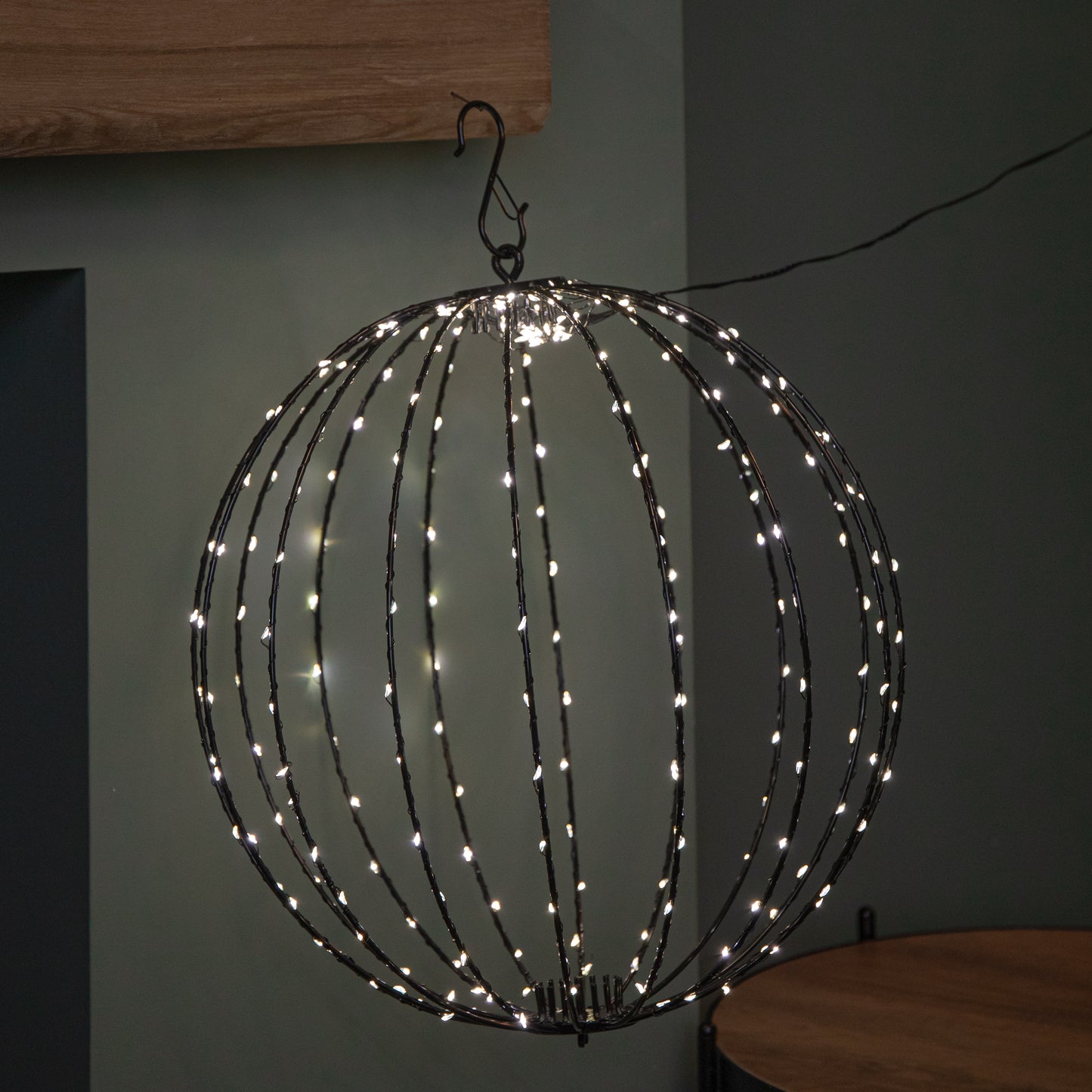 40cm Light up Christmas Twinkle Orb with 240 Warm White LEDs