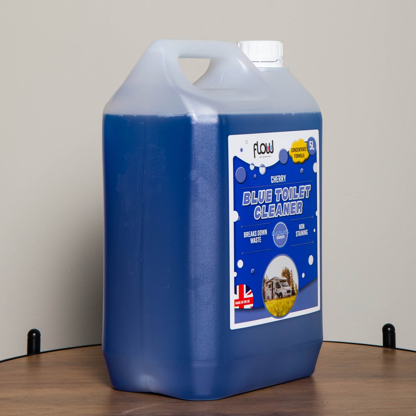 5 Litres Cherry Blue Toilet Waste Tank Cleaning Rinse Concentrate Fluid