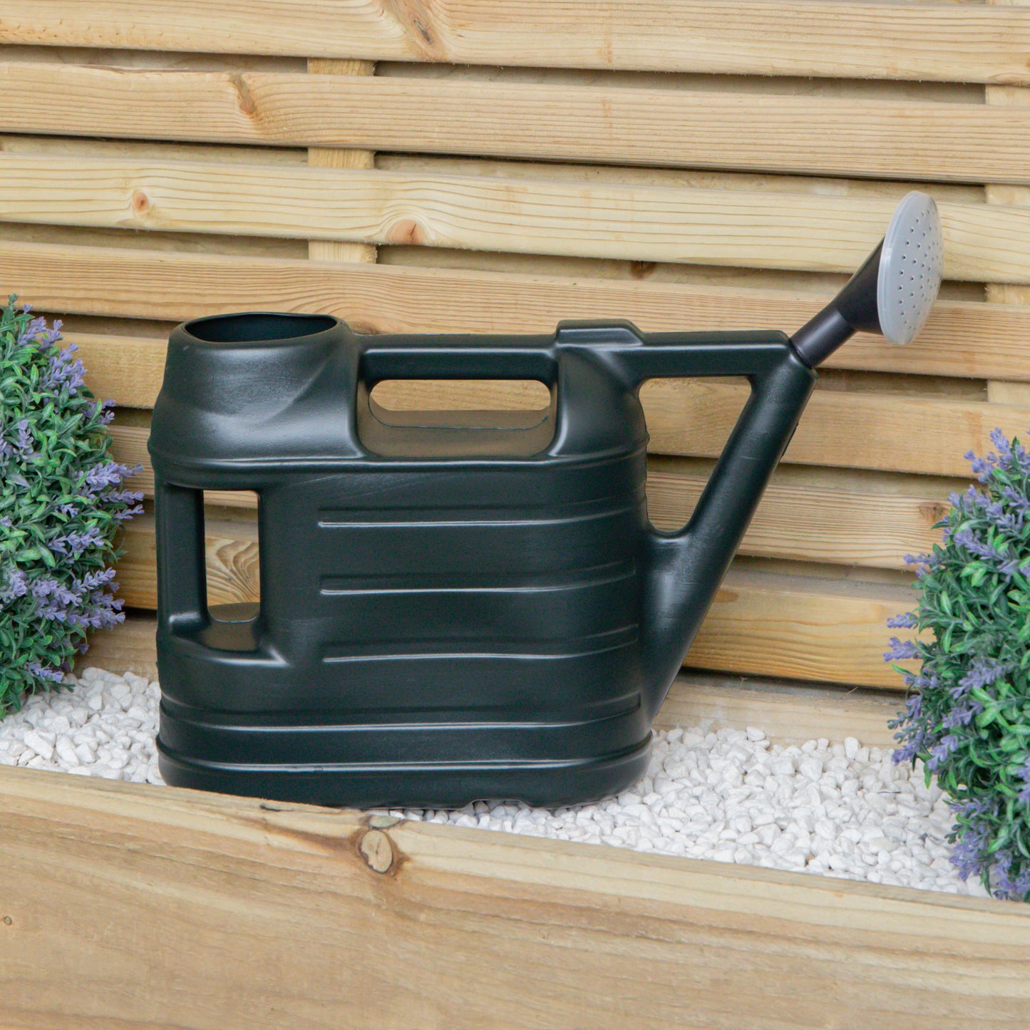 3 of 6.5L Ward Garden Watering Can With Rose - Green