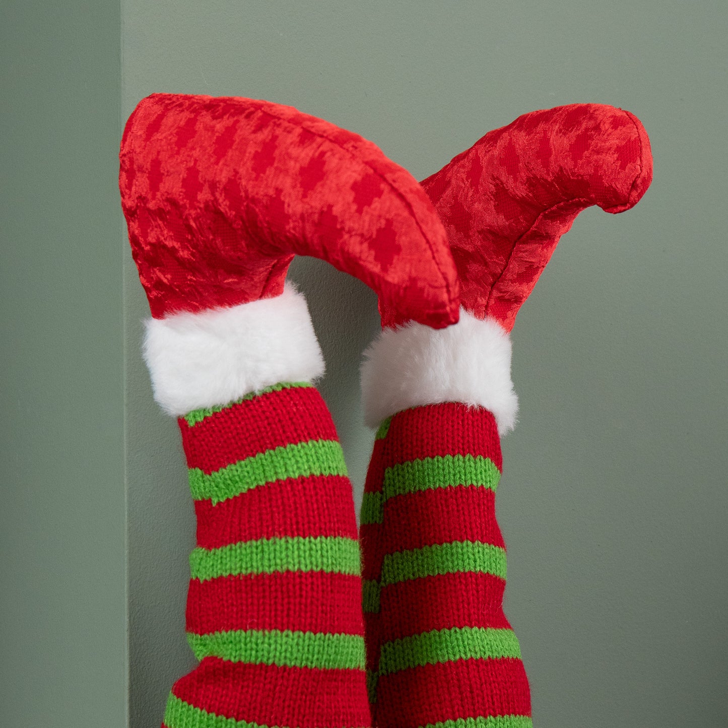 55cm Battery Operated Soft Animated Elf Kicking Legs Christmas Decoration