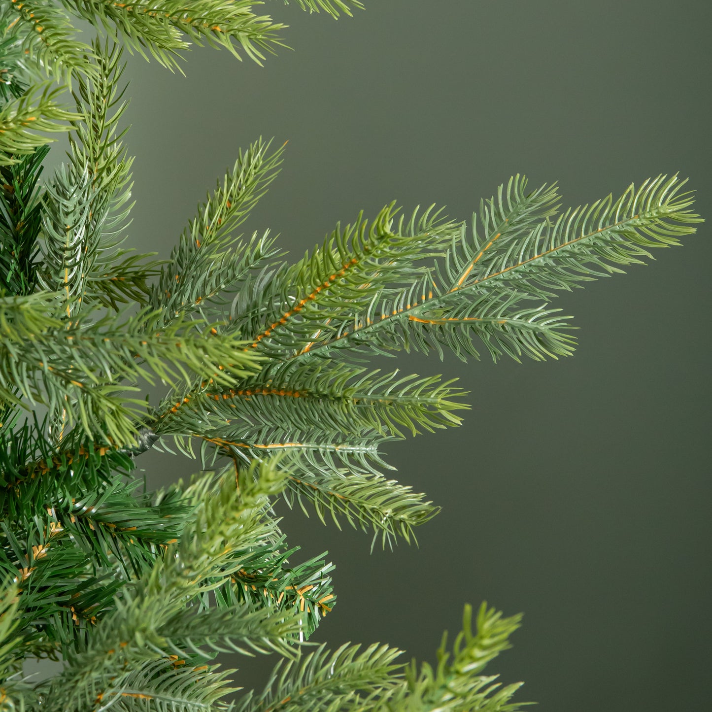 Factory Seconds: 7ft (2.1m) Green Artificial Real Look Grandis Fir Christmas Tree with 2326 Tips & Metal Stand