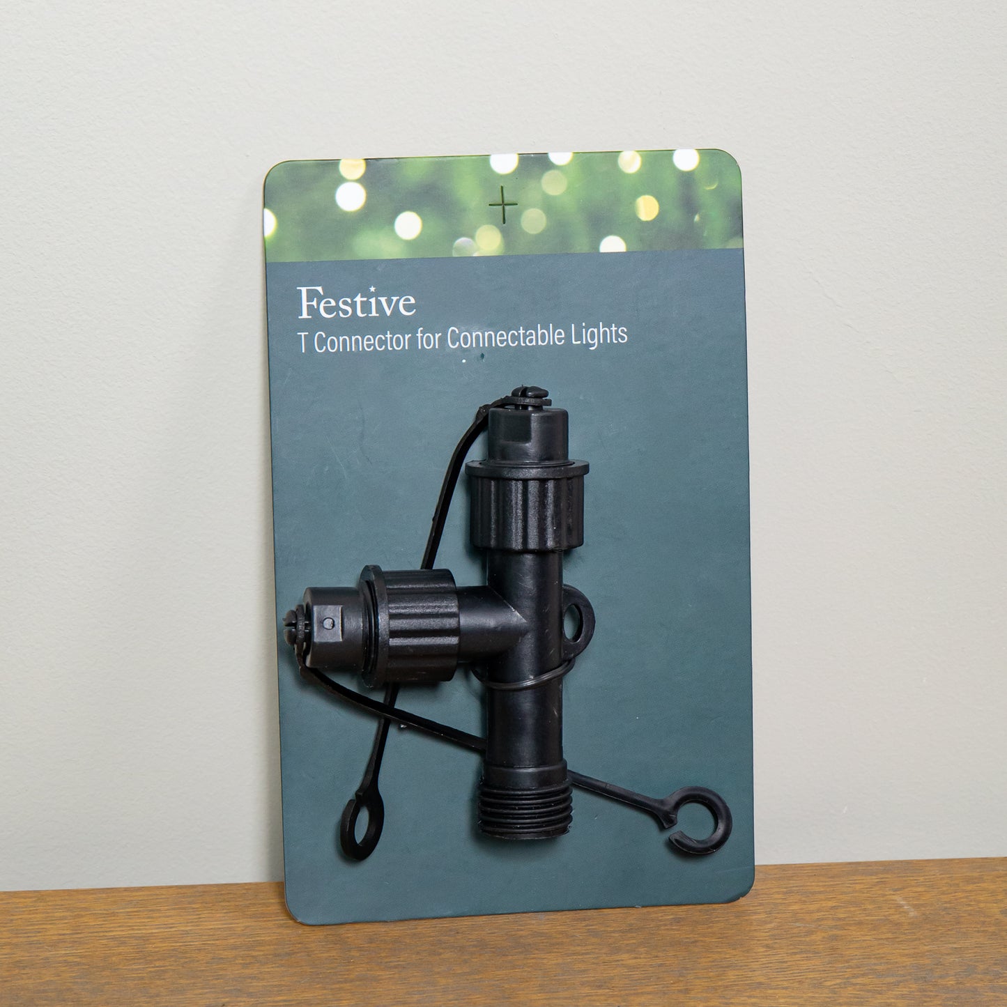 9cm x 10cm Black Plastic T Connector Max For Connectable Lights