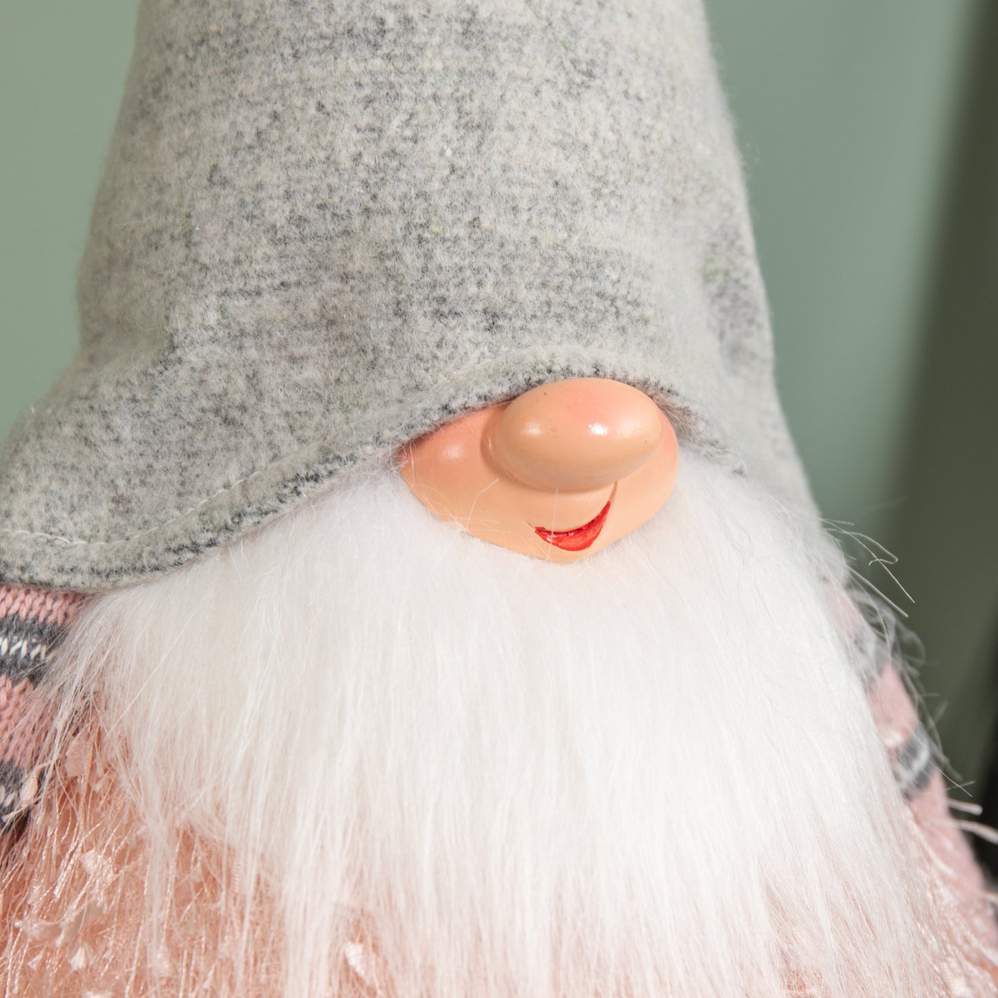 30cm Christmas Male Gonk with LED Light - Grey Hat