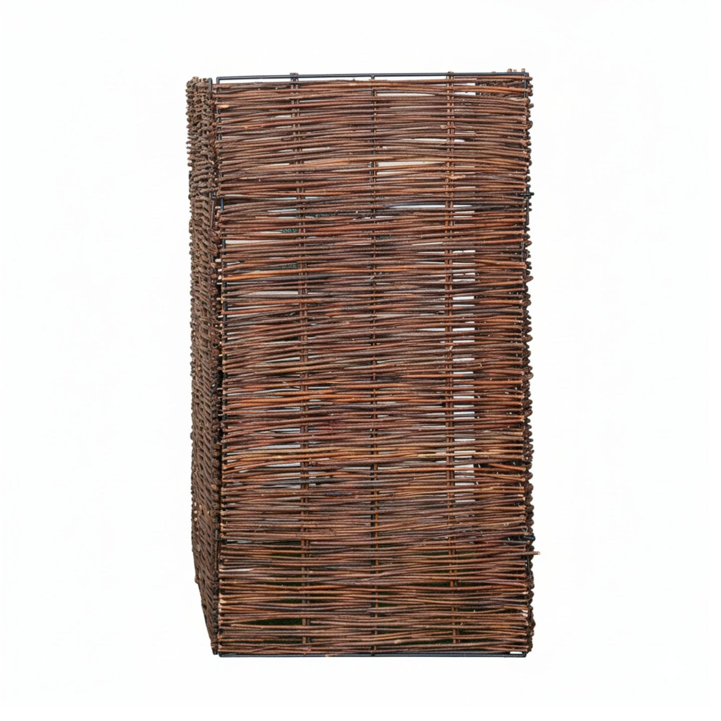 1.16m x 61cm Single Garden Patio Willow Wheelie Bin Screen Hideaway