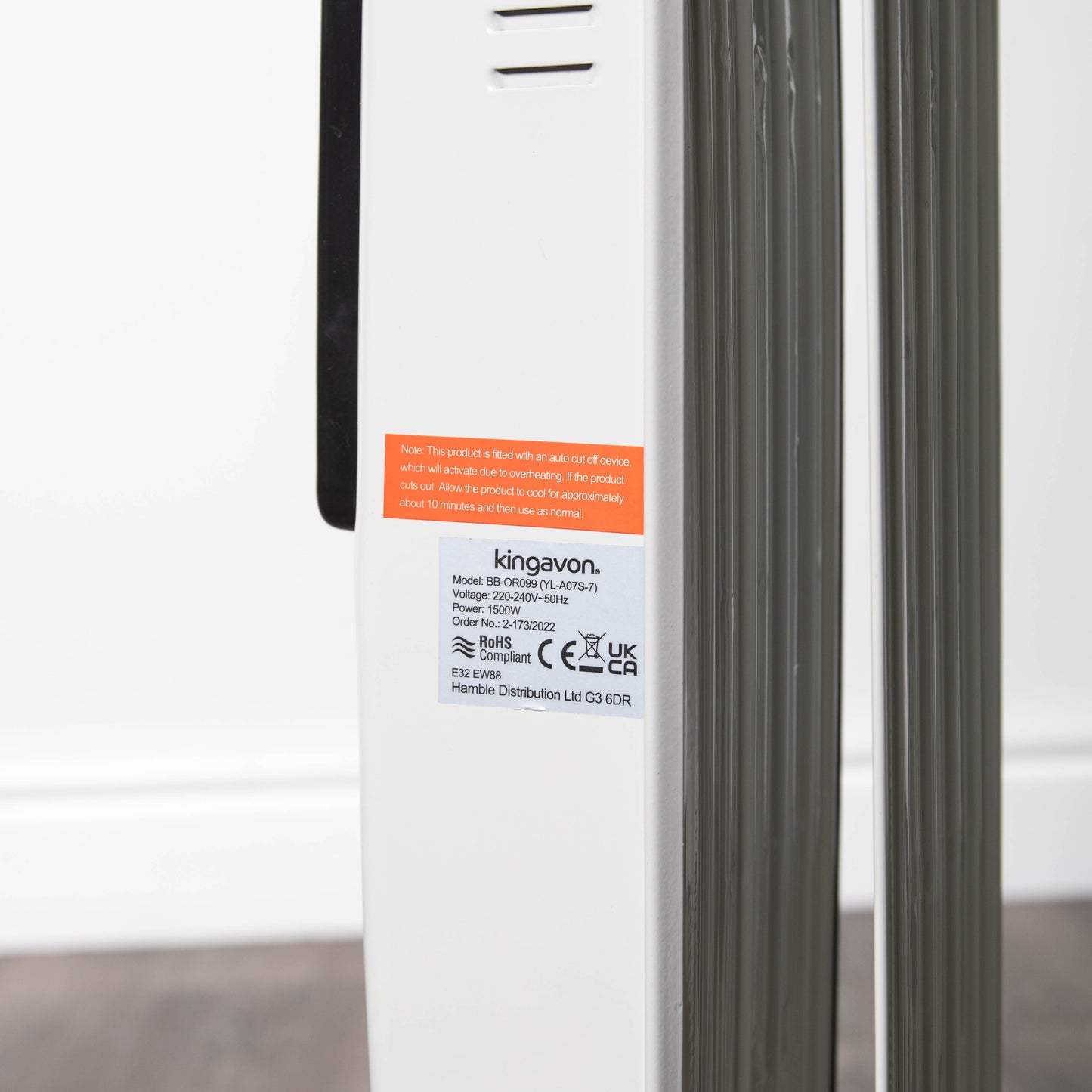 1.5kw 7 Fin Oil Radiator Heater with Adjustable Thermostat