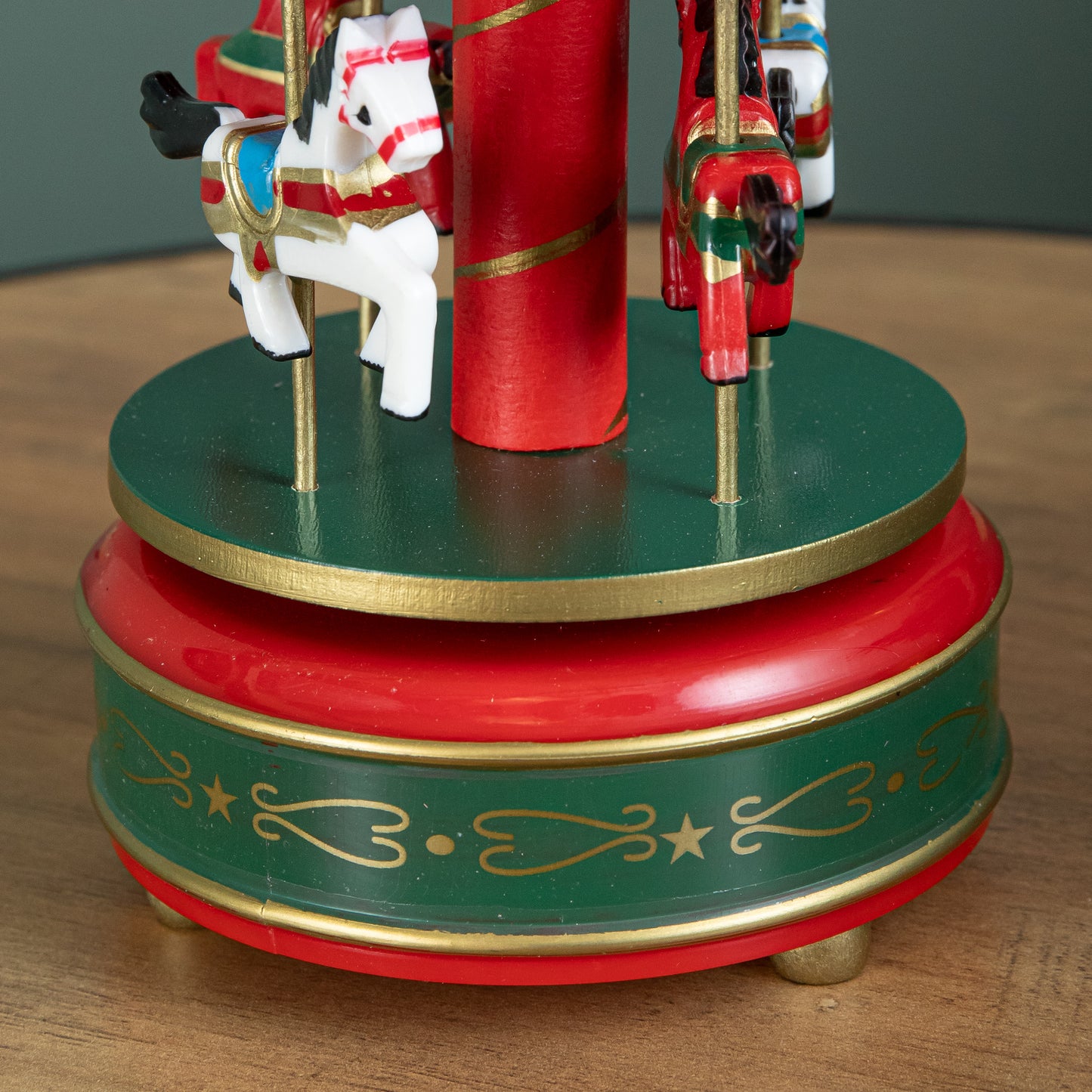 18cm Wind up Musical Christmas Carousel Decoration