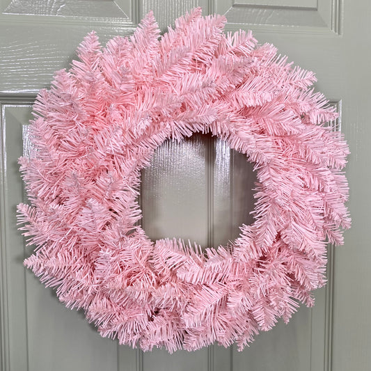 50cm Premier Rosewood Christmas Door Wreath in Pink 2758