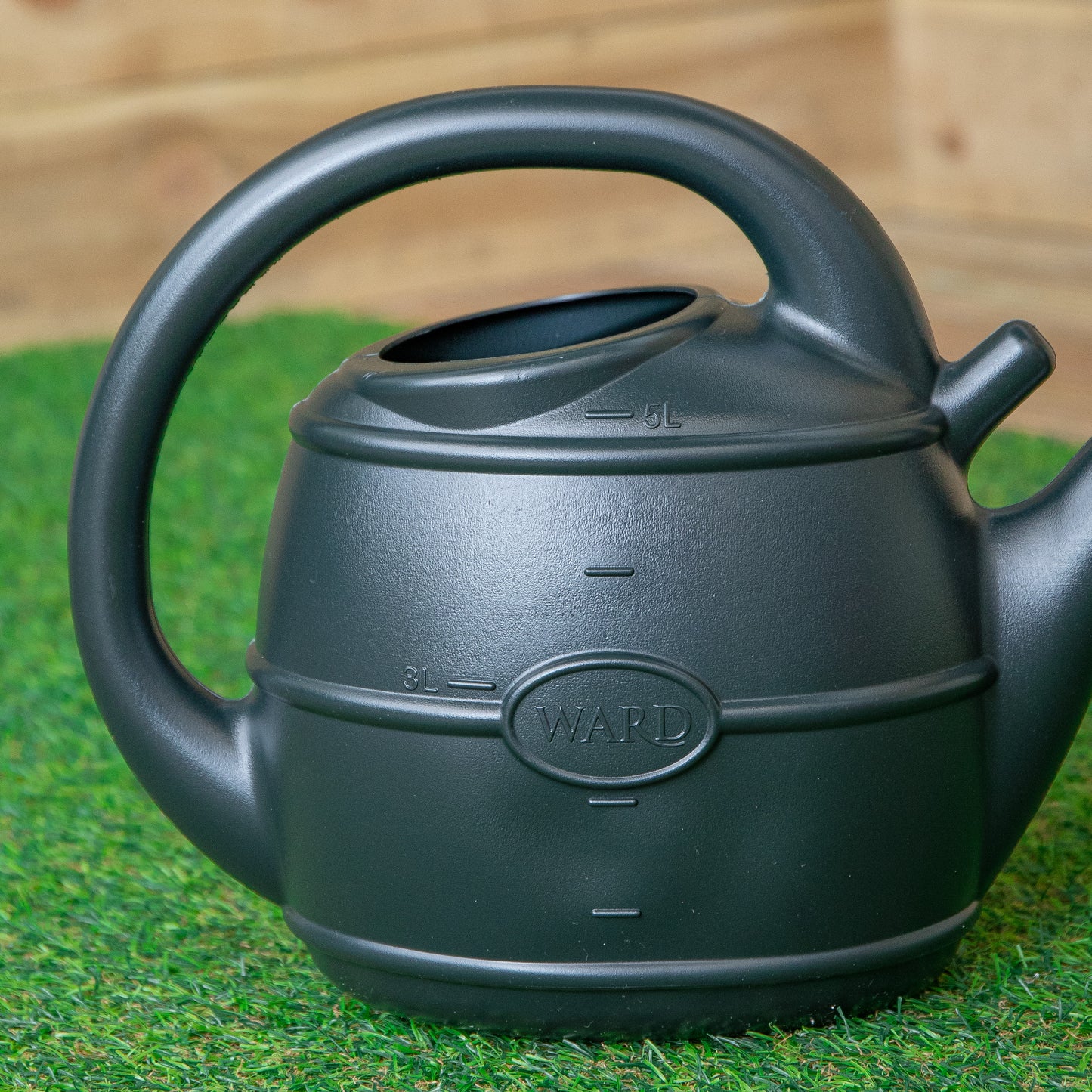 5L Ward Garden Patio Watering Can with Rose in Green