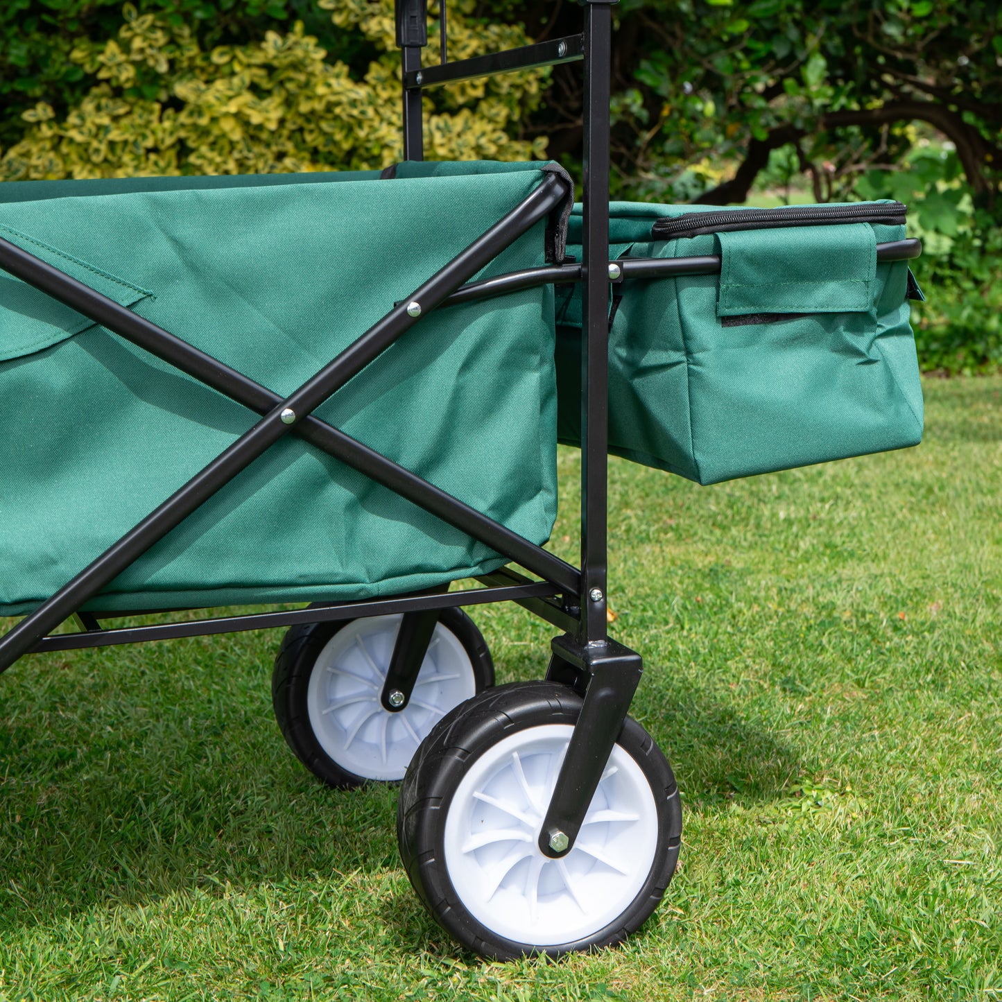 Folding Festival Camping Storage Trolley with Canopy & Waterproof Cover 100Kg capacity