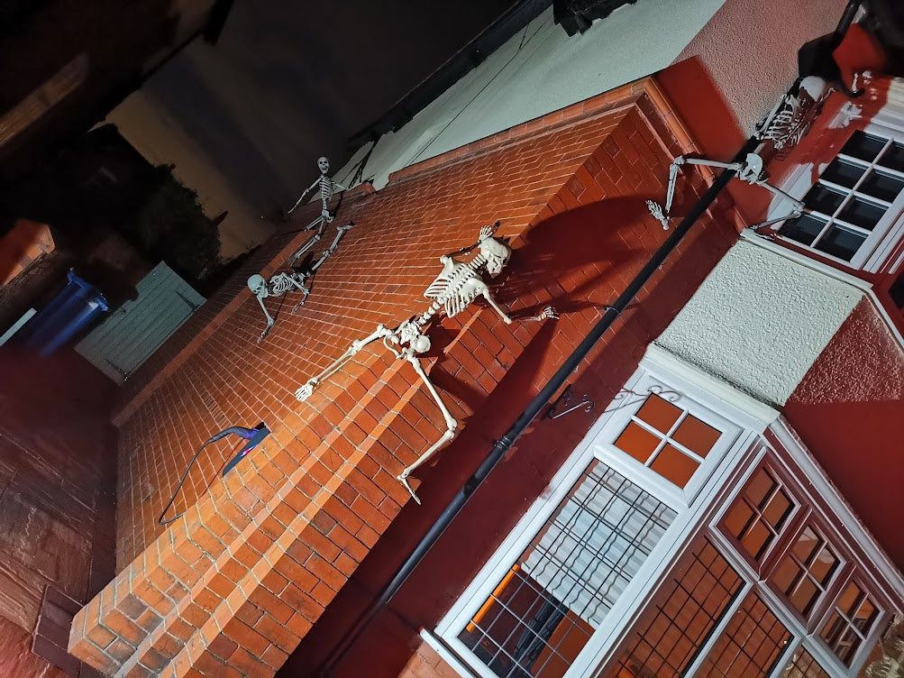 90cm (3ft) Posable Full Body Halloween Skeleton Decoration with Movable Joints