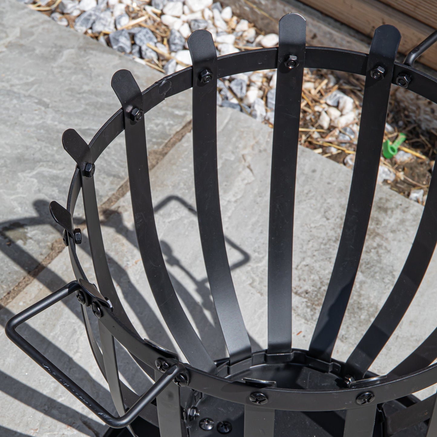 44cm Black Steel El Clasico Outdoor Garden Firebasket
