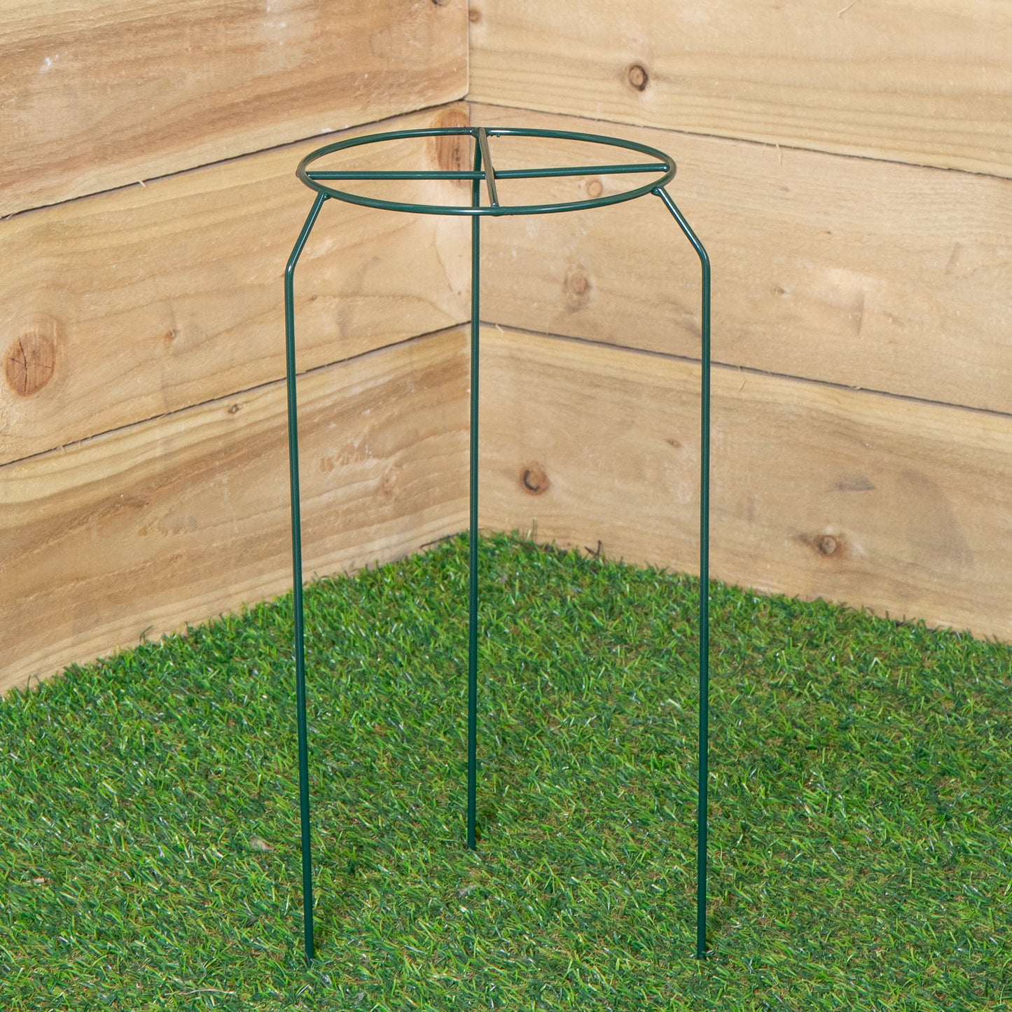 Tom Chambers Urban Dark Green Metal Herbaceous Garden Plant Support Grow Through Small 40cm x 20cm