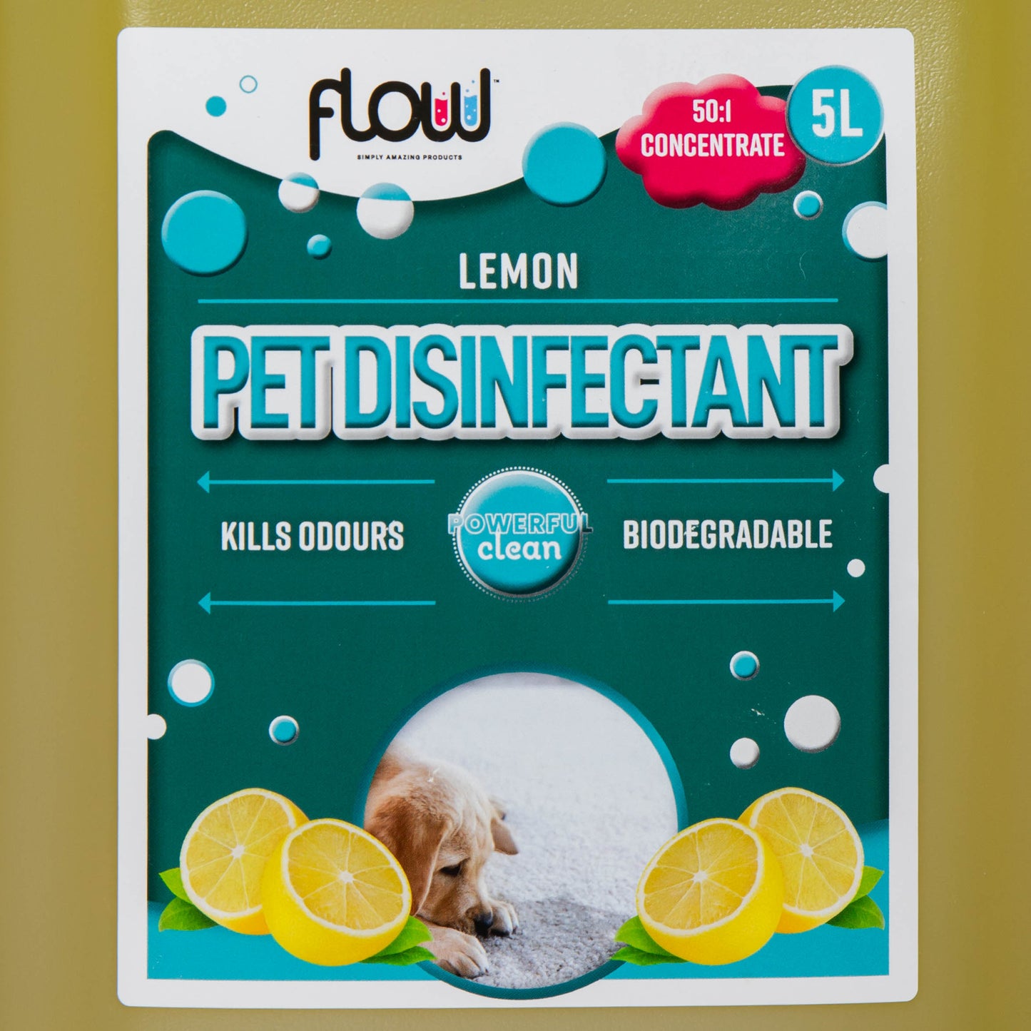 5 Litre Lemon Scented Pet Disinfectant Cleaner