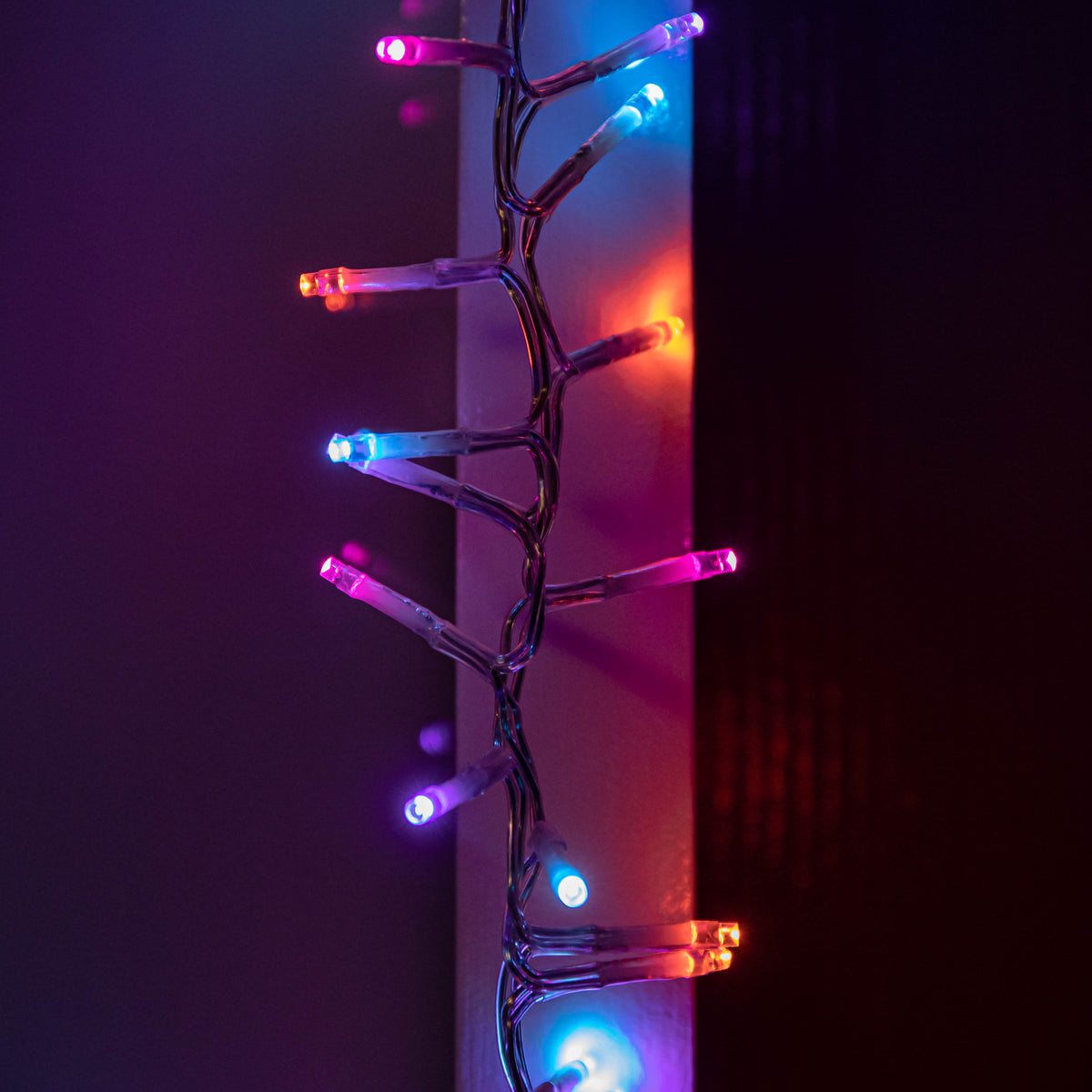 5.5m 440 LED SupaBrights Door Christmas String Lights with Timer in Rainbow