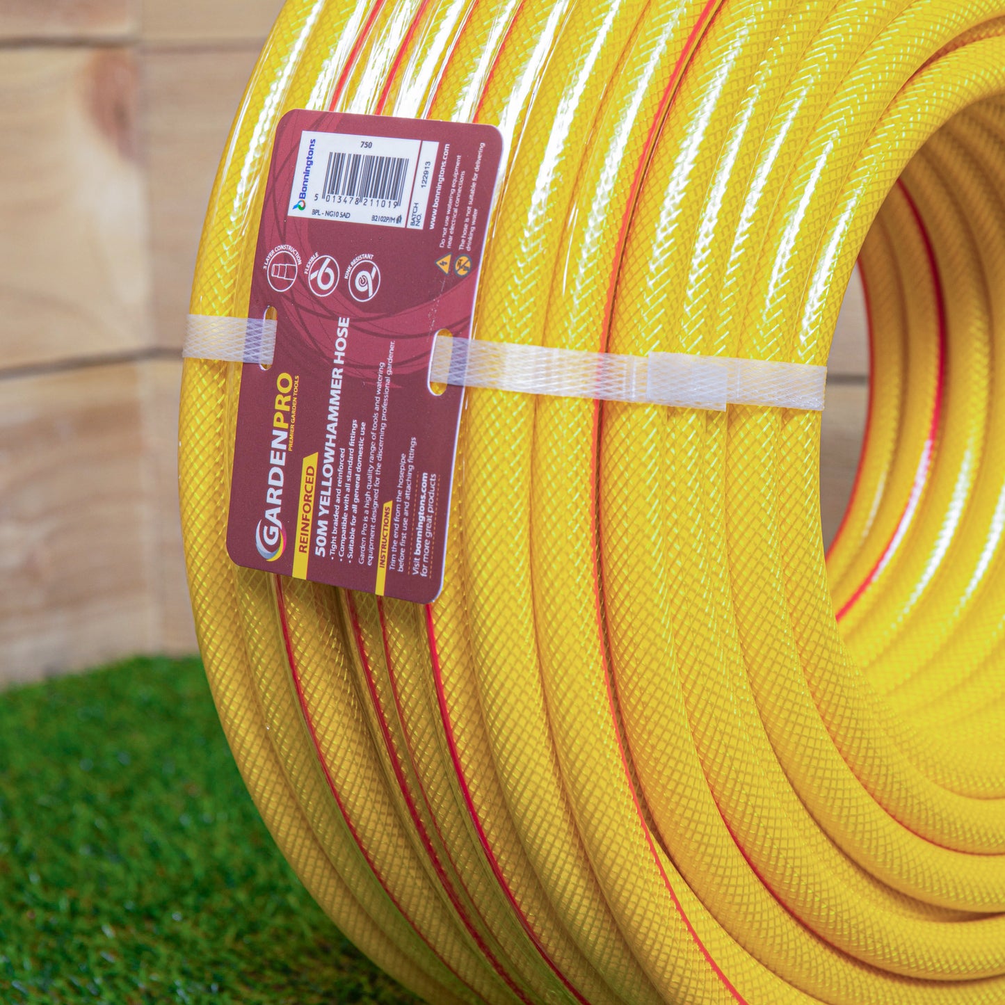 15m Pro Gold Kink Resistant Reinforced Garden Hose Pipe
