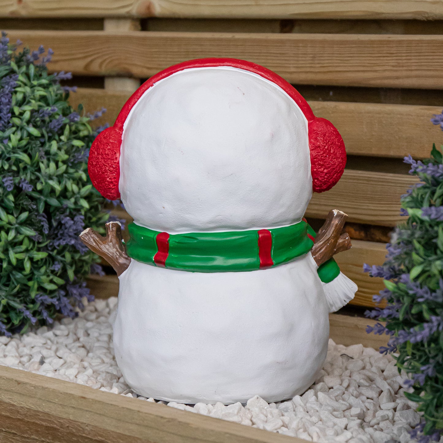 25cm Battery Operated Outdoor Blinkin' Frosty Snowman Christmas with White LEDs & Timer Function