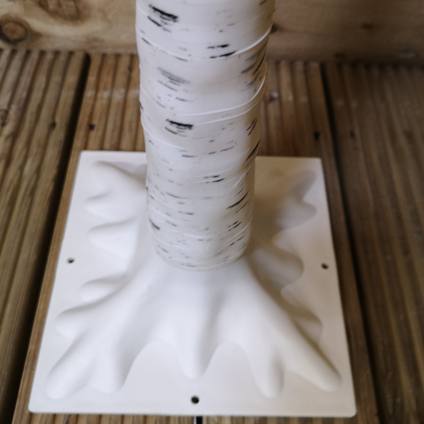 Factory Seconds: 1.5m (5ft) Indoor Outdoor Christmas Lit Birch Tree with 64 Warm White LEDs