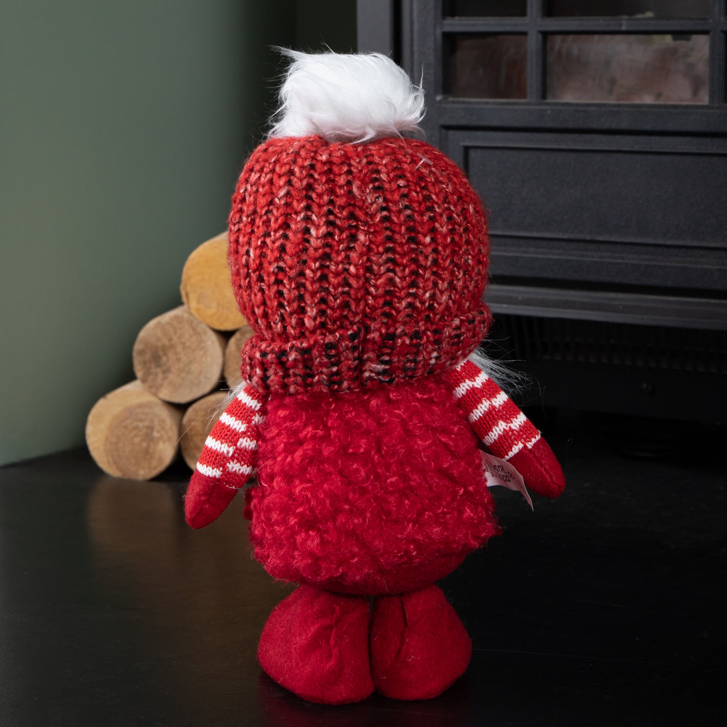 30cm Red Gonk with Bobbly Hat Christmas Decoration