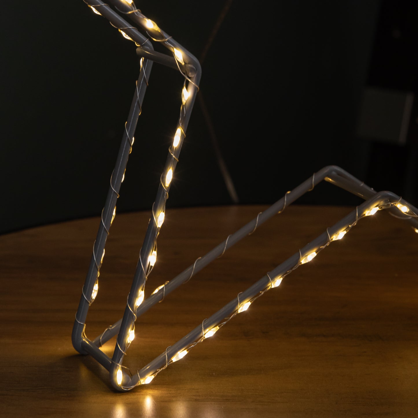 38cm LED Dewdrop Open Star Indoor Outdoor Christmas Decoration in Warm White