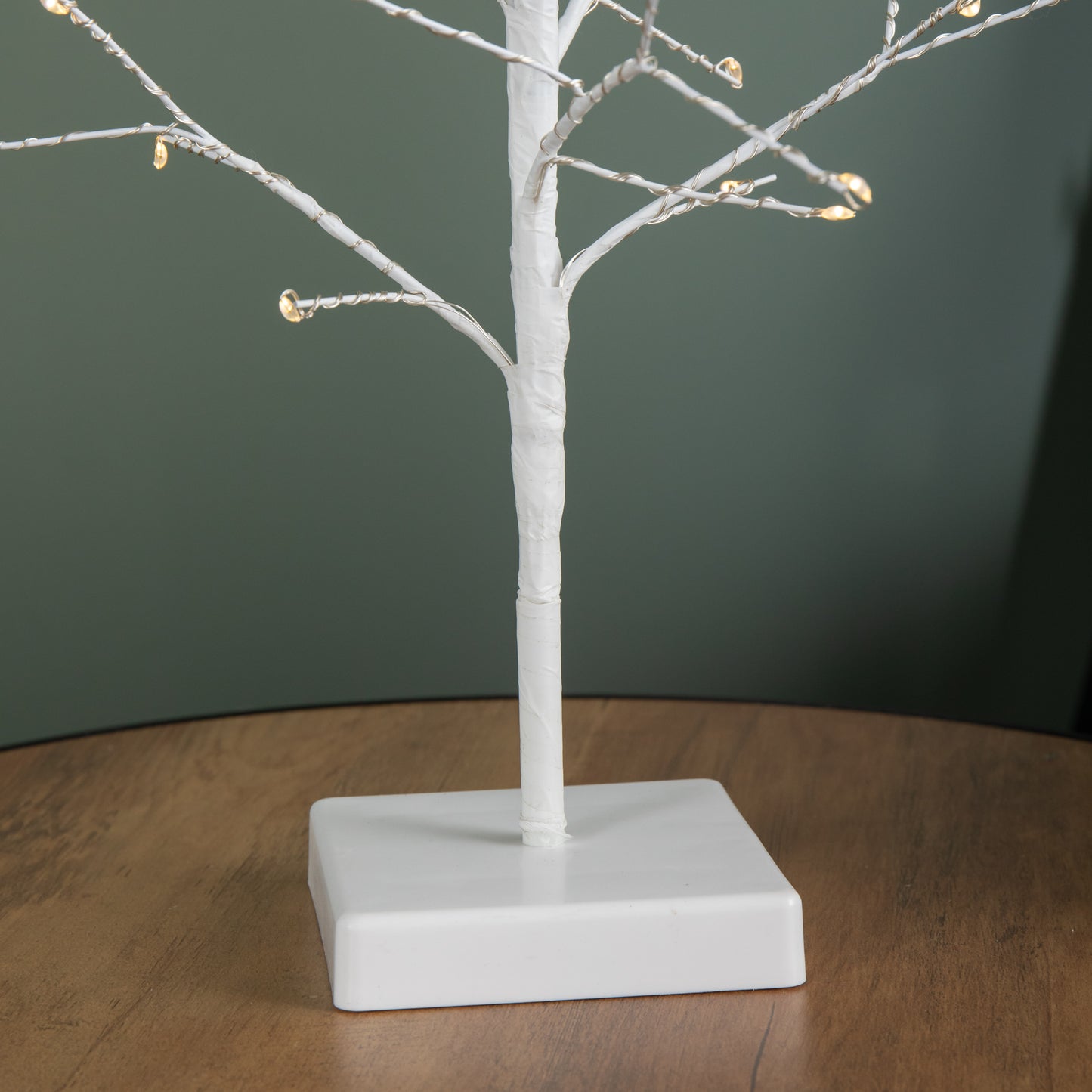 60cm Battery Operated Micro Light up Christmas Twig Tree with 48 Warm White LEDs