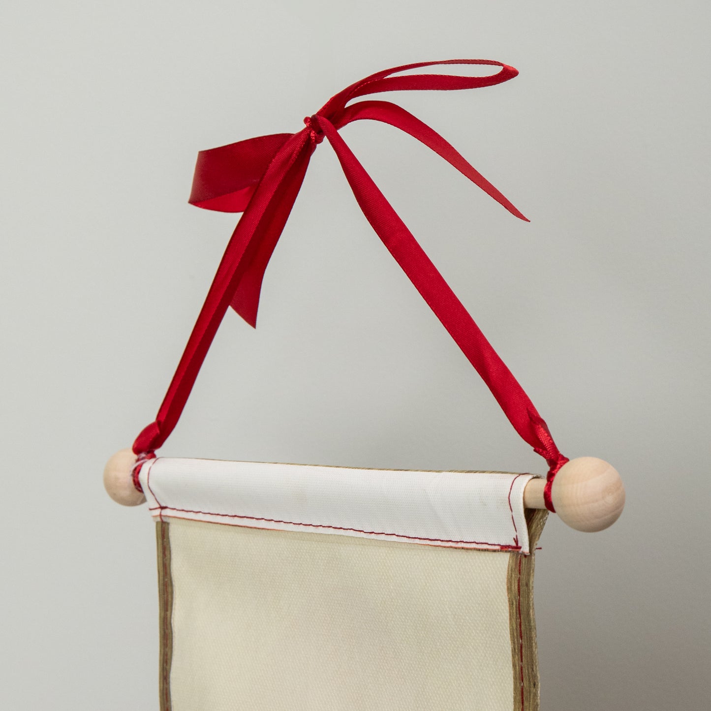 1.2m Battery Operated Light up Hanging Christmas Santa Stop Here Fabric Banner with LEDs