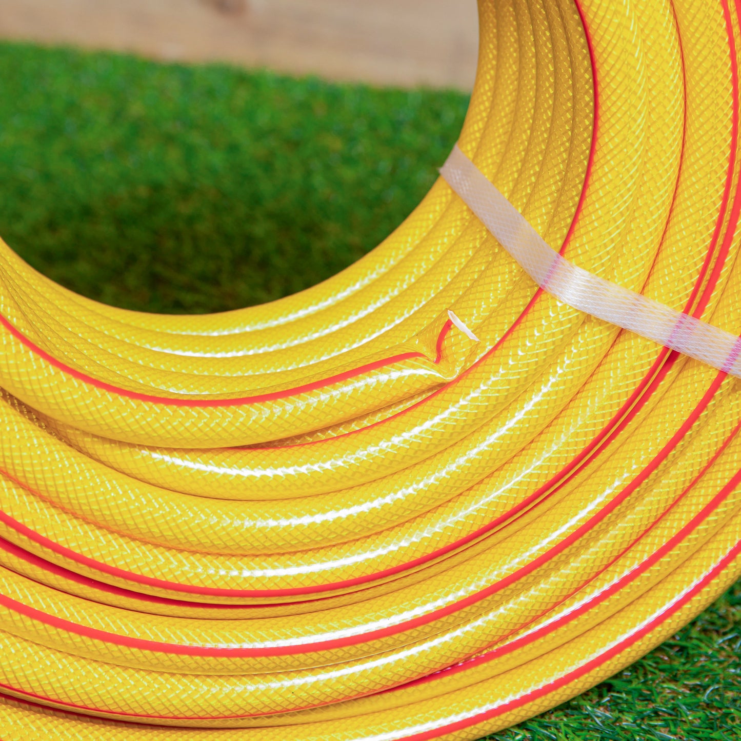 15m Pro Gold Kink Resistant Reinforced Garden Hose Pipe