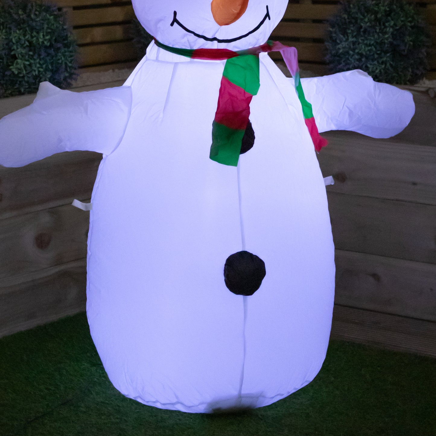 4ft (120cm) LED Outdoor Christmas Inflatables Snowman Indoor Light Up Decorations