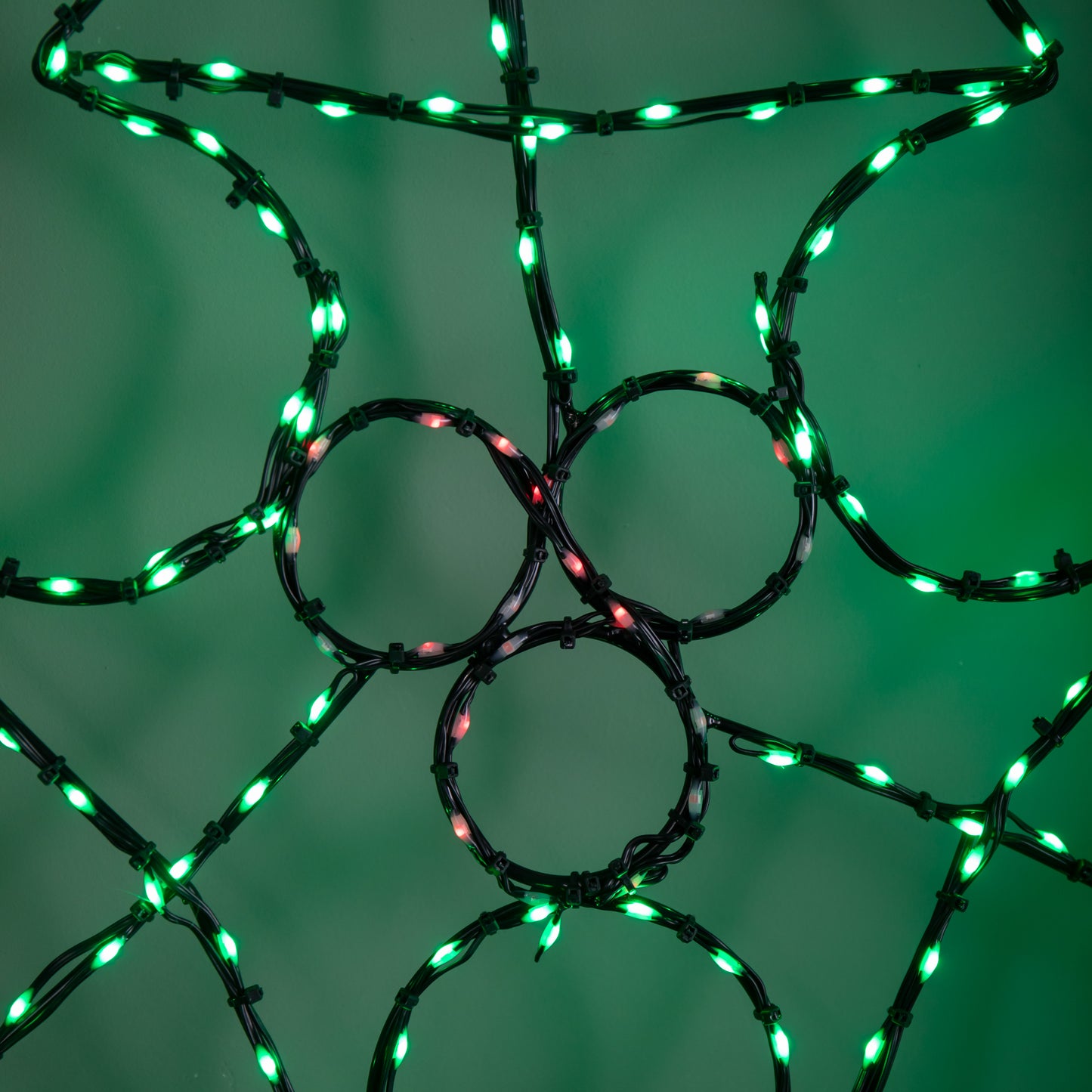 64cm Light up FlexiBrights Christmas Holly and Berries Decoration with 268 Green & Red LEDs