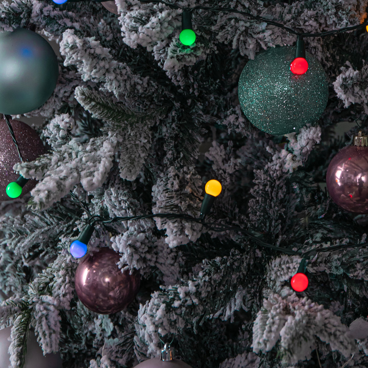 50 LED Pearl Berry Multi-Action Christmas String Lights in Multi-Coloured