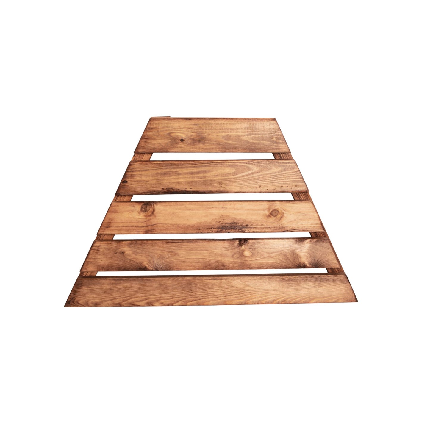 Hand Made Chunky Rustic Wooden Garden Furniture Angled Tray