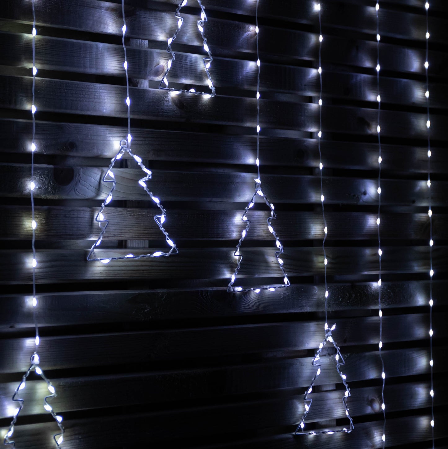 1.2m x 1.2m FlexiBrights Christmas Tree Curtain Lights with 258 White LEDs