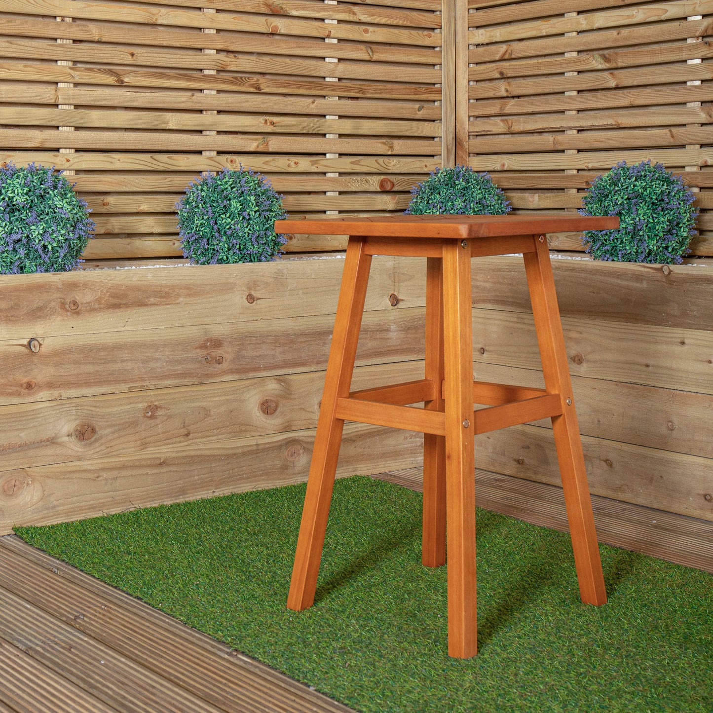 73 x 45cm Outdoor Kapalua Wooden Slatted Garden Side Table