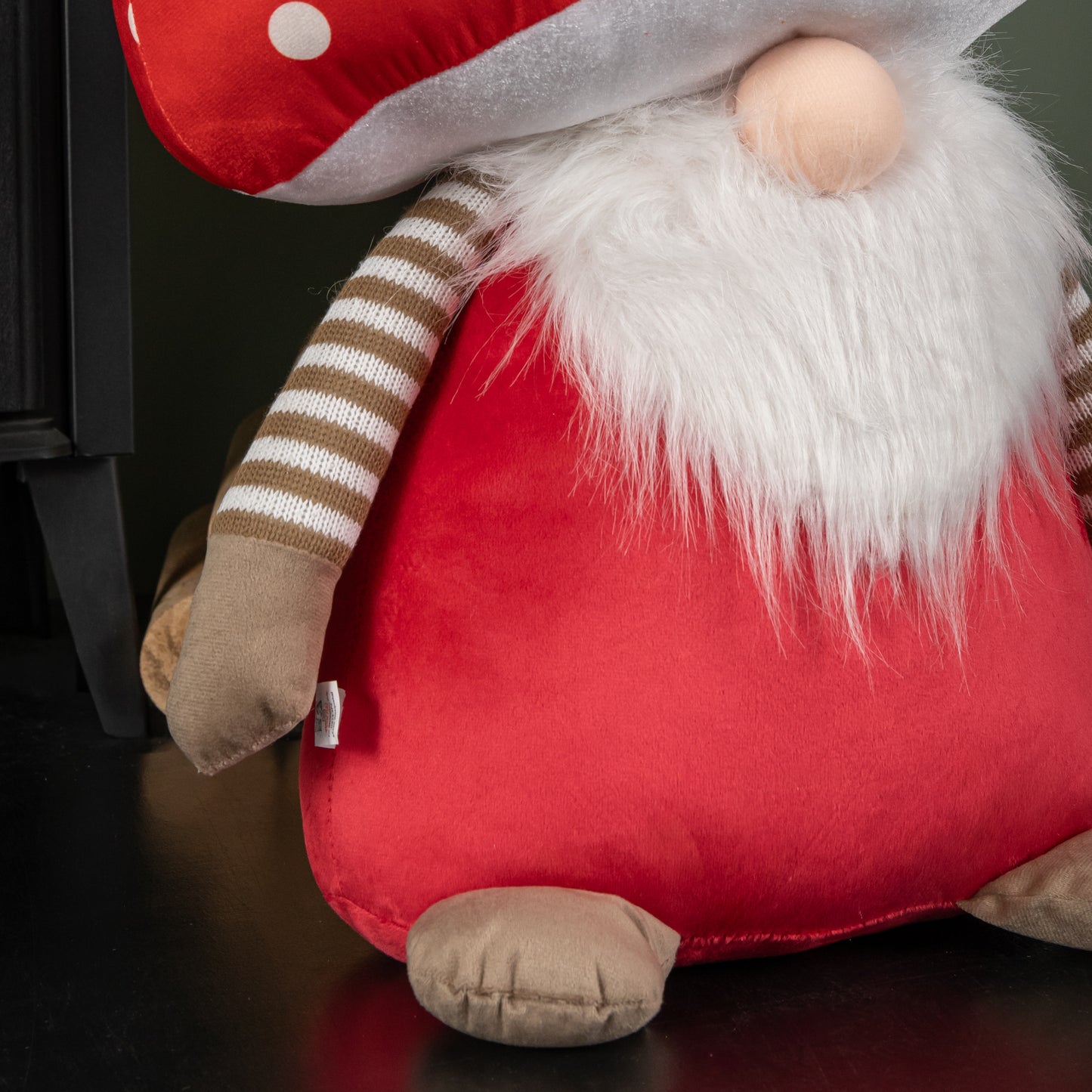 60cm Red Soft Festive Funghi Trumpet Christmas Mushroom Gonk Decoration