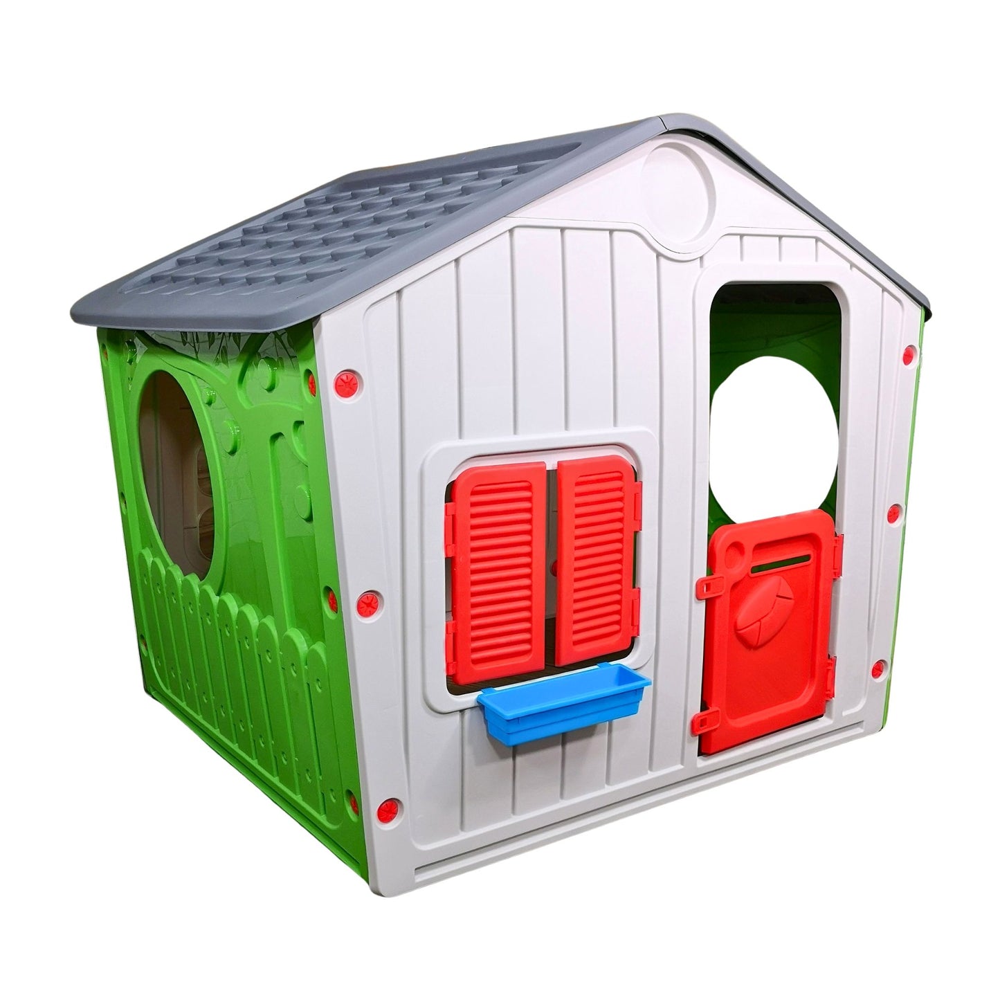 1.15m Kids Indoor Outdoor Plastic Wendy House Galilee Village Playhouse