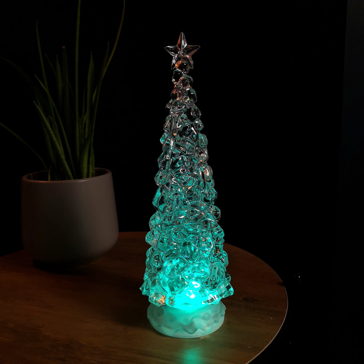 30cm LED Water Spinner Christmas Tree With Colour Changing LEDs