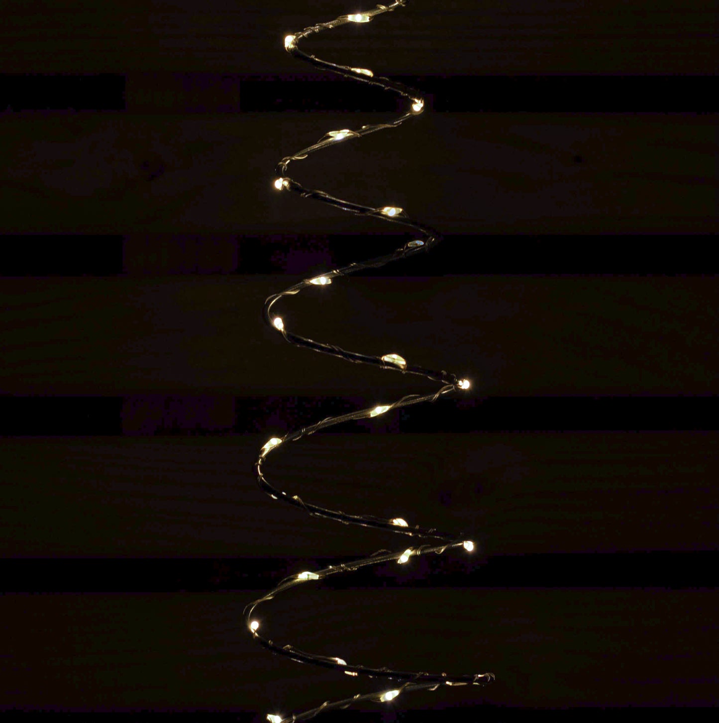 30cm Set of 4 Light up Silver Christmas Tree Garden Path Lights with 200 Warm White LEDs