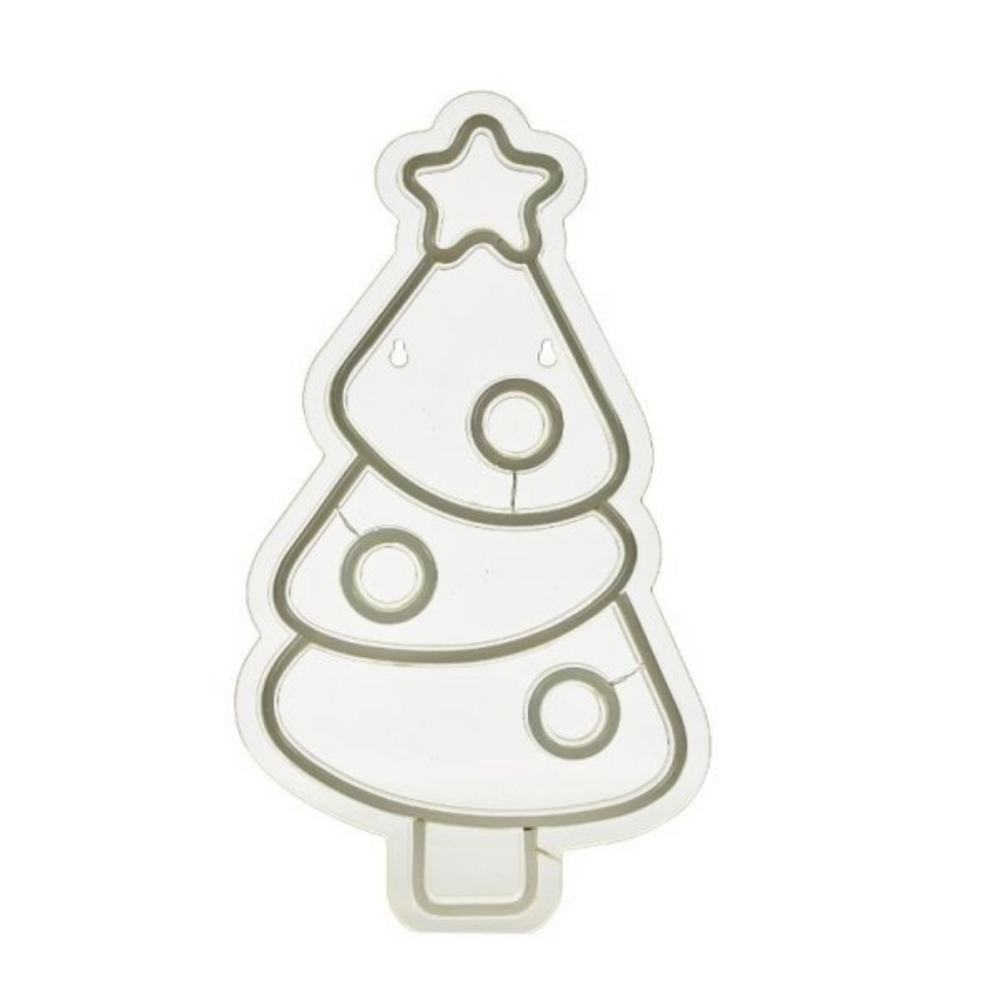 40cm USB Powered Light up Christmas Bauble Tree Neon Sign in Multi-Coloured