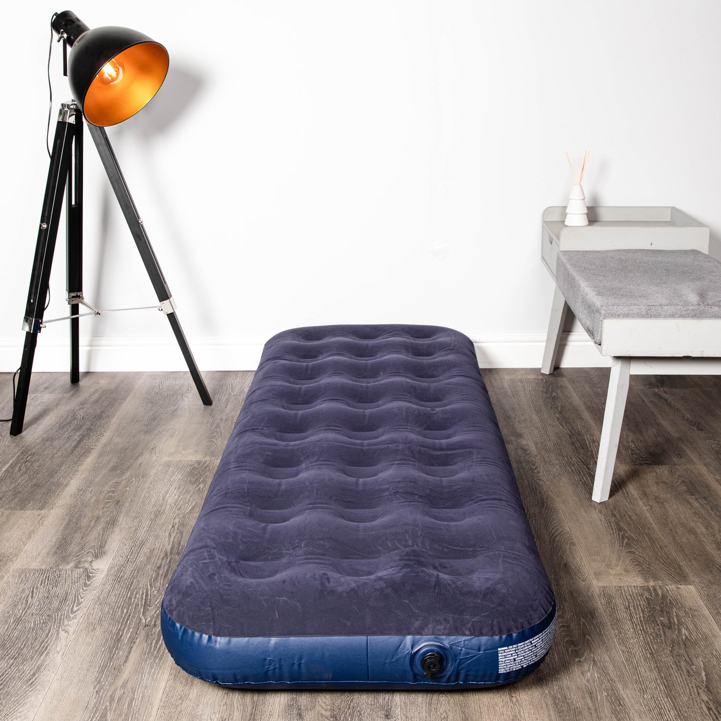 191cm x 73cm x 22cm Single Soft Flock Covered Airbed