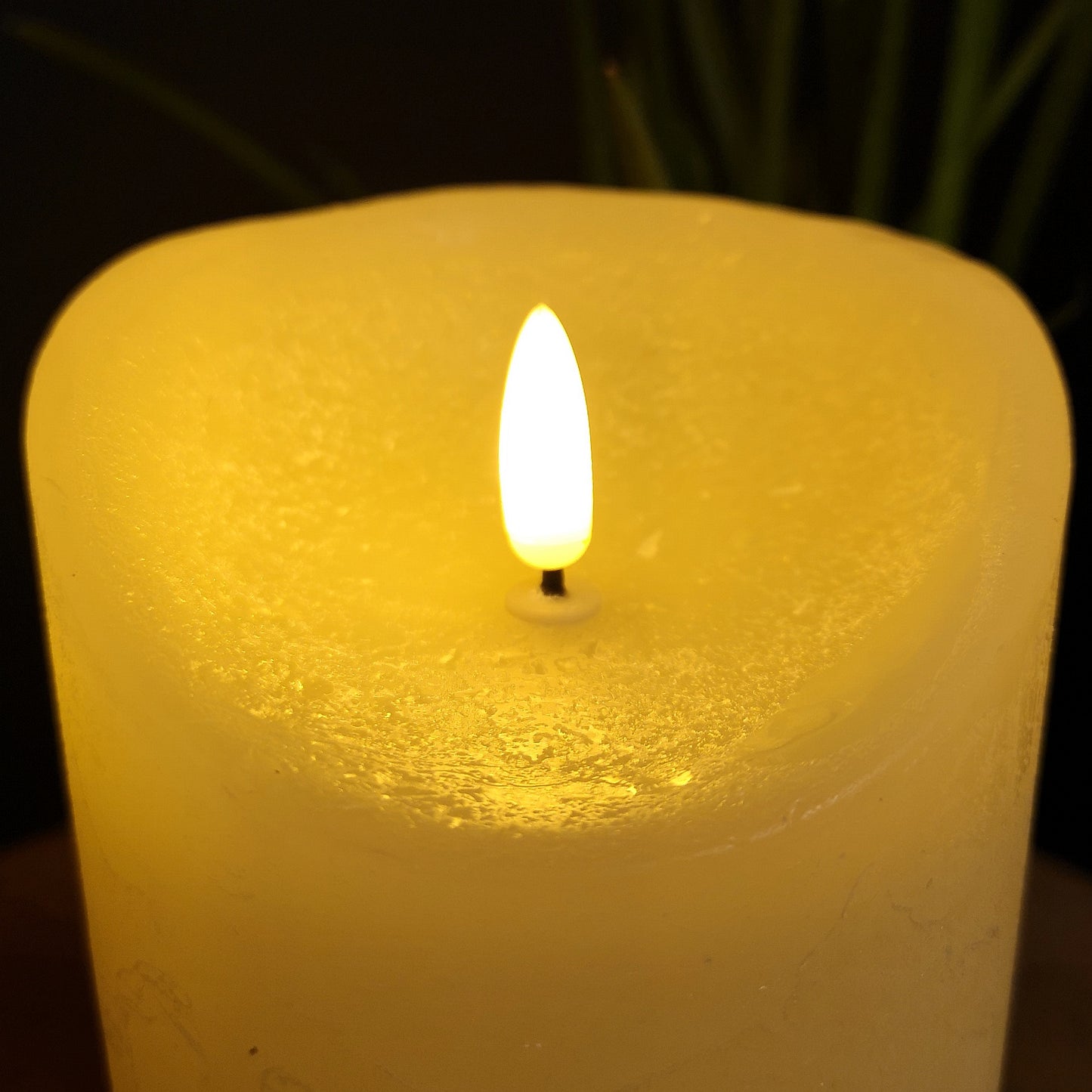 23x9cm Christmas Warm White Flickerbright Candle with Timer